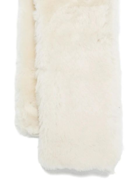 TOTEME shearling scarf - White