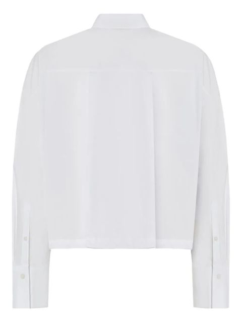 PINKO buttoned collar cotton shirt - White - zdjęcie produktu nr 2