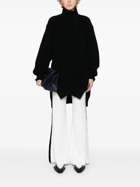 Jil Sander chunky-ribbed wool jumper - Black - zdjęcie produktu nr 2