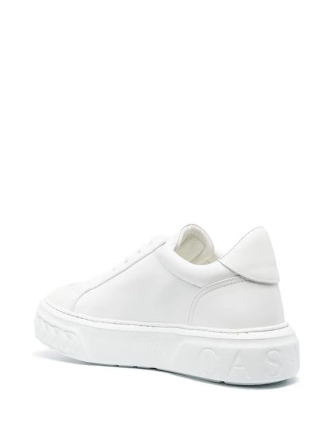 Casadei logo-patch low-top sneakers - White