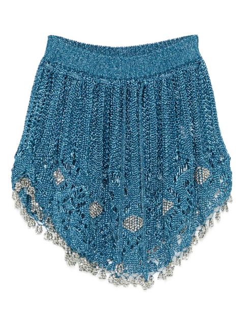 Rabanne crochet mini skirt - Blue - zdjęcie produktu nr 1