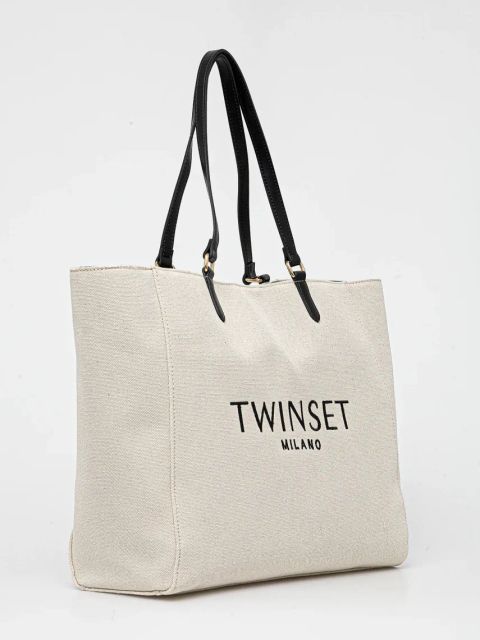Twinset torebka kolor beżowy 251TD8270