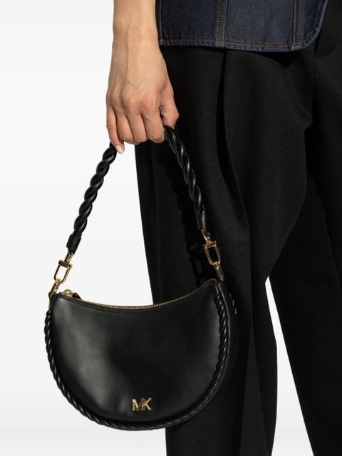 Michael Kors braided-strap crescent shoulder bag - Black - zdjęcie produktu nr 2