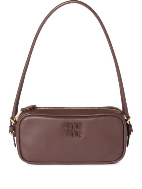 Miu Miu leather mini bag - Brown - zdjęcie produktu nr 1