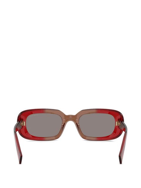 Miu Miu Eyewear rectangle frame sunglasses - Red