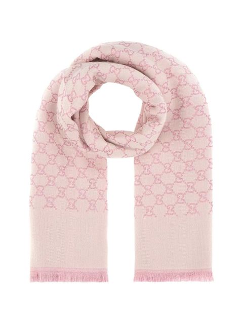 Gucci GG Supreme reversible scarf - Pink - zdjęcie produktu nr 1