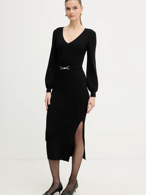 Morgan sukienka kolor czarny midi dopasowana RMROSA - zdjęcie produktu nr 2