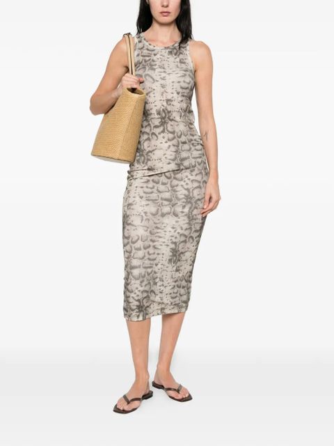 PINKO animal-print midi dress - Neutrals - zdjęcie produktu nr 2