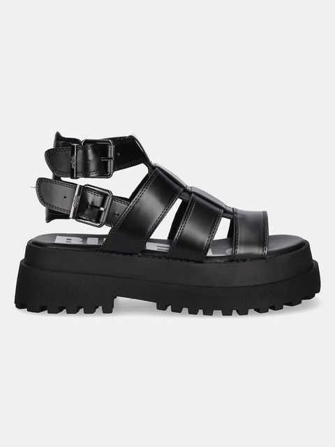 Buffalo sandały Pluto Gld damskie kolor czarny na platformie 1602269-BLK - zdjęcie produktu nr 2