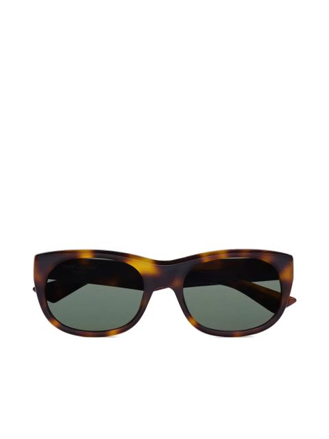 Saint Laurent Eyewear tortoiseshell round sunglasses - Brown - zdjęcie produktu nr 2