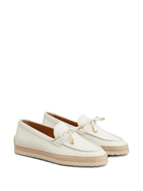 Tod's lace-detail loafers - White - zdjęcie produktu nr 2