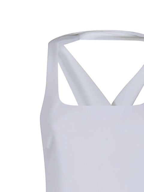 Lauren Ralph Lauren twist-back slit-detail dress - White