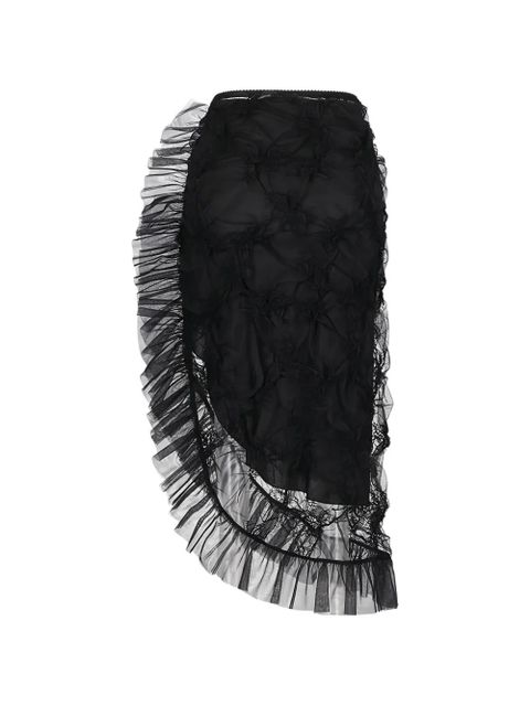 Blumarine ruffled tulle skirt - Black - zdjęcie produktu nr 2