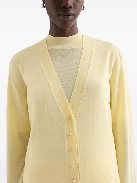 Jil Sander V-neck cardigan - Yellow
