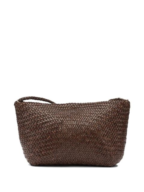 DRAGON DIFFUSION Corsina woven leather shoulder bag - Brown