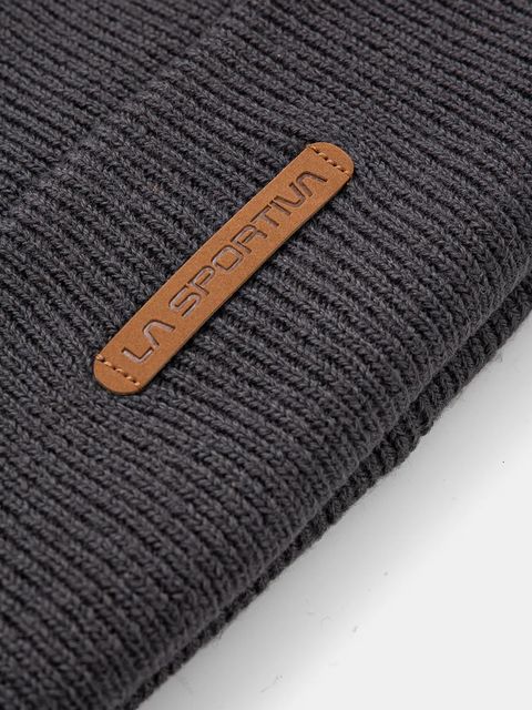 LA Sportiva czapka Boulder kolor szary z grubej dzianiny wełniana ZZCH031.