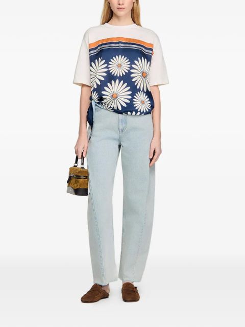 SANDRO floral-detail panel top - Neutrals - zdjęcie produktu nr 2