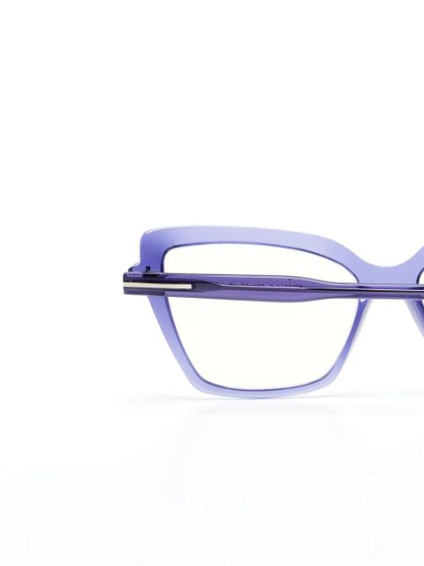 TOM FORD Eyewear transparent-frame cat-eye glasses - Purple