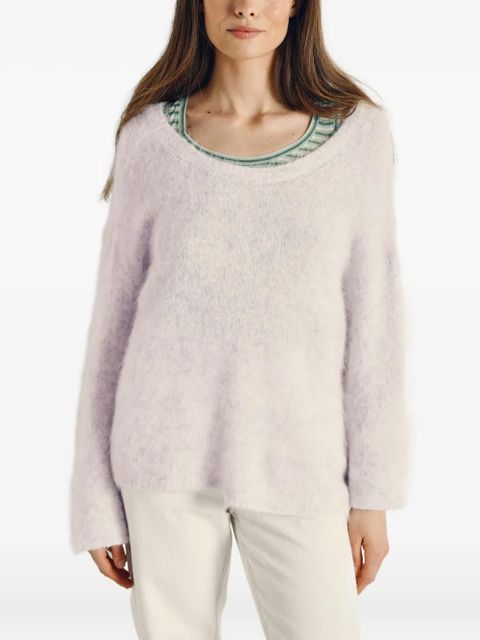 American Vintage Nuny U-neck sweater - Neutrals