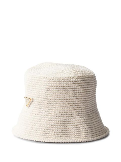 Prada crochet bucket hat - White - zdjęcie produktu nr 1