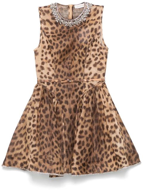 ZIMMERMANN panelled mini dress - Brown - zdjęcie produktu nr 1