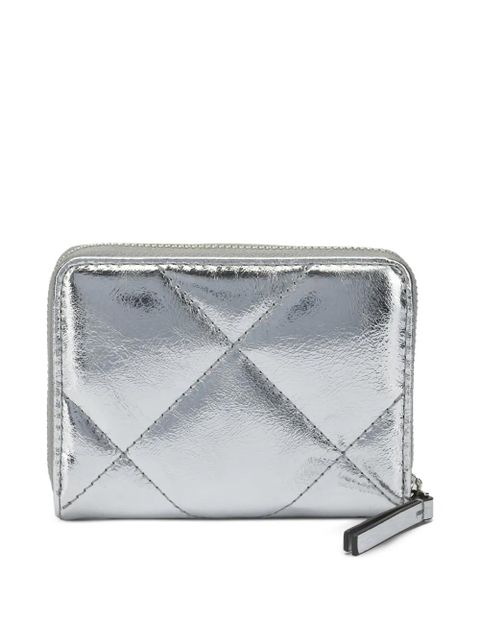 Tory Burch Kira Diamond Quilt Metallic wallet - Silver - zdjęcie produktu nr 2