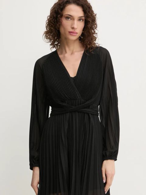 Twinset sukienka kolor czarny mini rozkloszowana 251TP2334