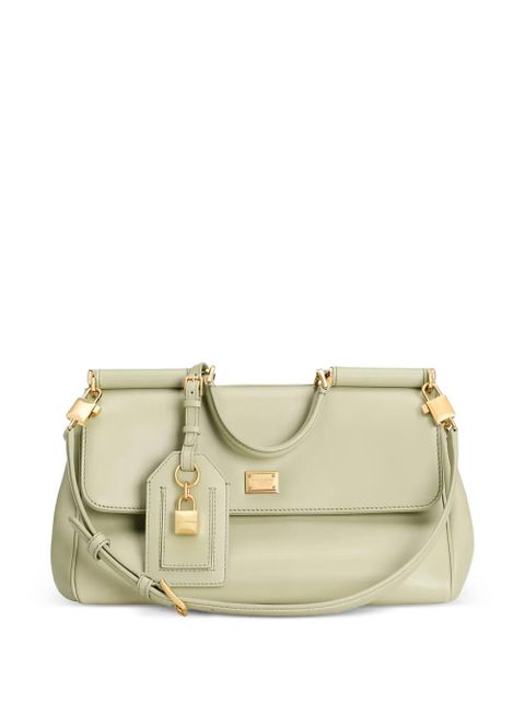 Dolce & Gabbana padlock charm clutch bag - Green - zdjęcie produktu nr 1