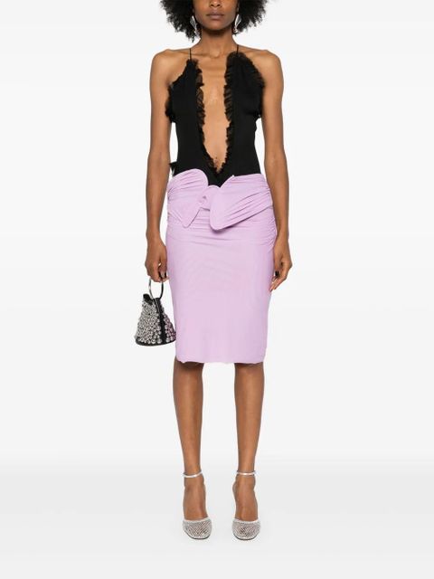 Christopher Esber Encompassed Looped mini skirt - Purple