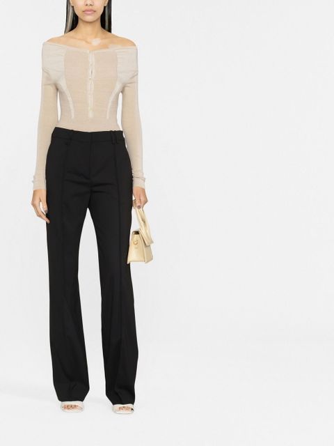Jacquemus Camargue wide-leg tailored trousers - Black