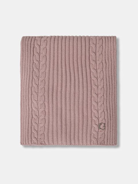 Guess szalik damski kolor różowy gładki AW5383 POL03 - zdjęcie produktu nr 2