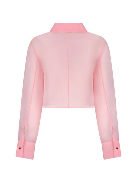 KHAITE Jasen cropped shirt - Pink - zdjęcie produktu nr 2