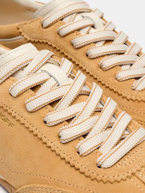 Hoff sneakersy zamszowe BRIDGE damskie kolor żółty 22561024