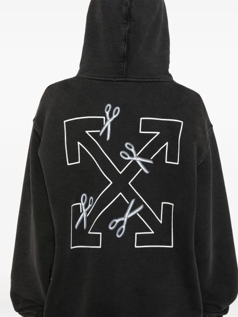 Off-White scissor-arrow hoodie - Grey