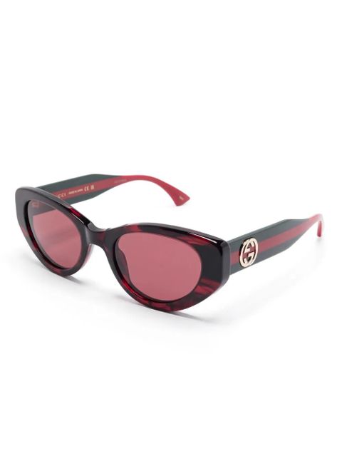 Gucci Eyewear cat-eye-frame sunglasses - Red - zdjęcie produktu nr 2