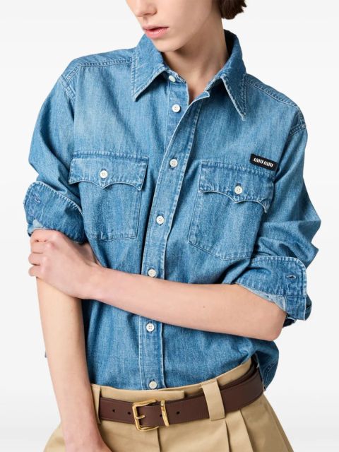 Miu Miu chambray shirt - Blue