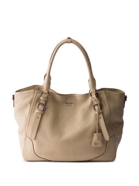 Prada large leather tote bag - Neutrals - zdjęcie produktu nr 1