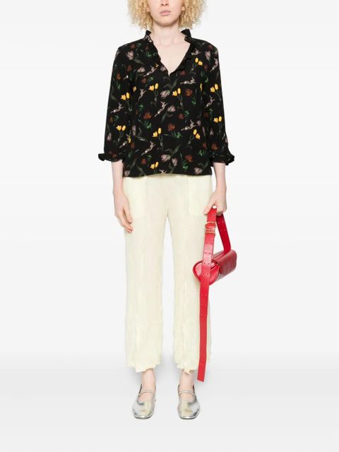 Marni floral-print blouse - Black