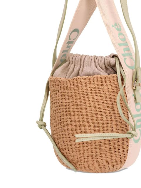 Chloé small Woodywoven bucket bag - Neutrals