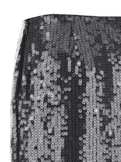 ROTATE BIRGER CHRISTENSEN sequin midi straight skirt - Black