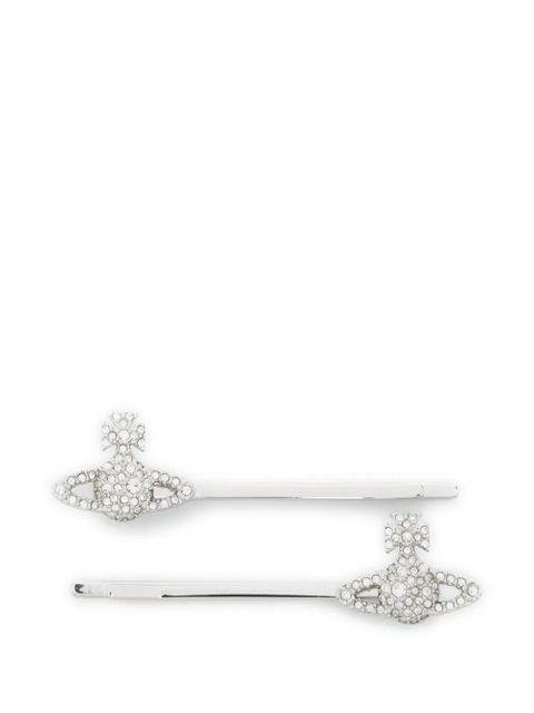 Vivienne Westwood Grace Bobby hair pin - Silver - zdjęcie produktu nr 1
