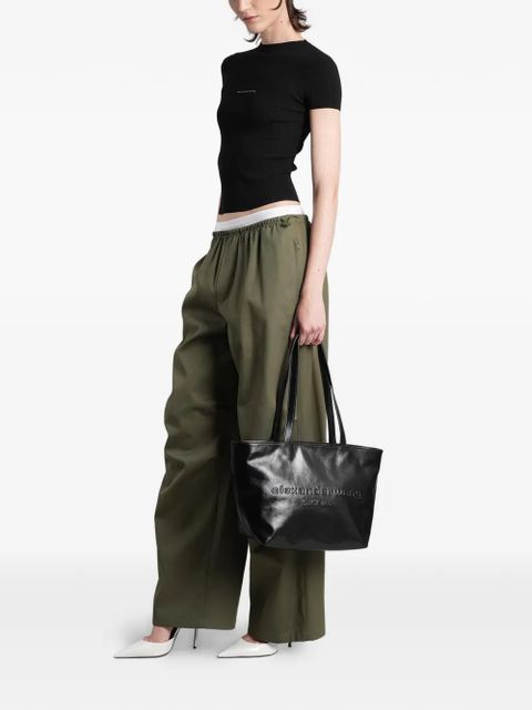 Alexander Wang logo-waistband trousers - Green - zdjęcie produktu nr 2