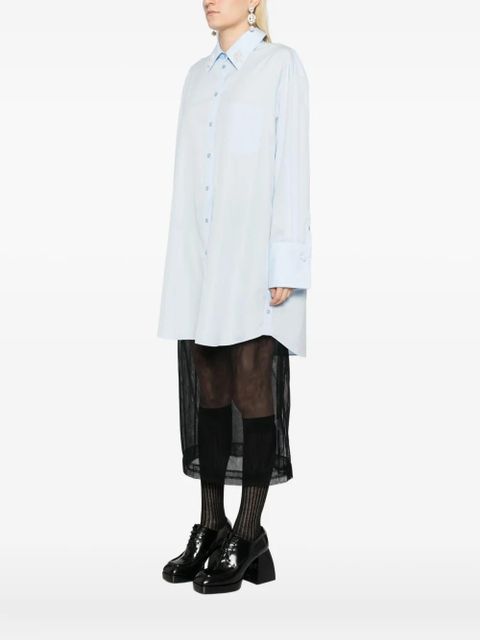 Simone Rocha pearl-detailed shirt - Blue