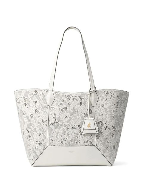 Jimmy Choo perforated-embellished tote bag - White - zdjęcie produktu nr 1