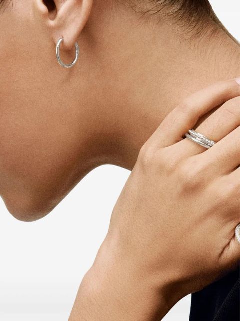 Monica Vinader Siren hoop earrings - Silver