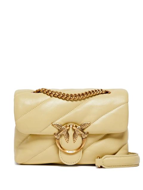 PINKO mini Love quilted chain cross body bag - Neutrals - zdjęcie produktu nr 1