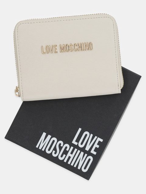 Love Moschino portfel damski kolor beżowy JC5702PP1