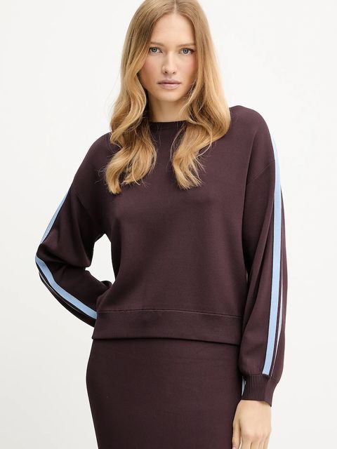 Pinko sweter damski kolor brązowy lekki 105392 A2FQ