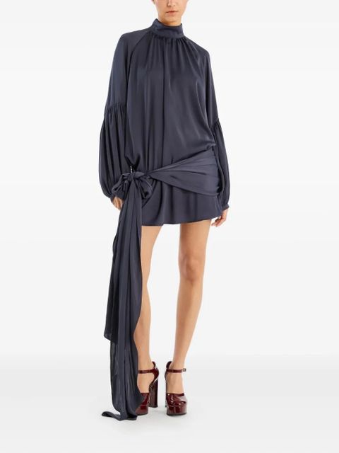 ROTATE BIRGER CHRISTENSEN satin tie mini dress - Blue