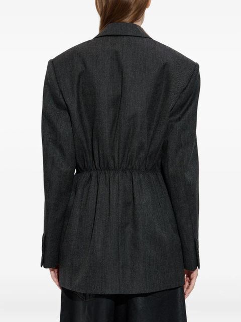 Alexander Wang elastic-waistband blazer - Grey